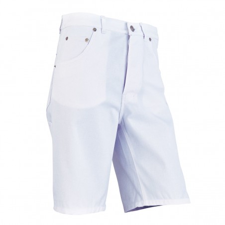 B2CPJ Bermuda jean's blanc 